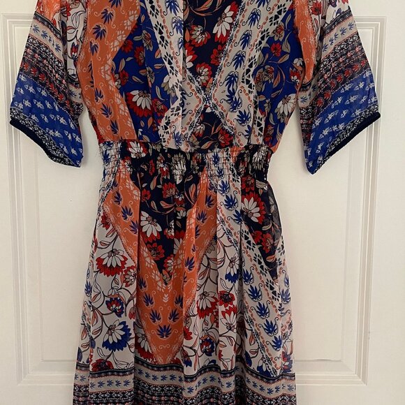 1	En Focus boho patterned mini dress 	size 6	used no damage - Picture 4 of 4